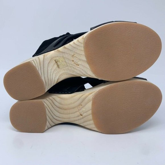 Free People Womens Emmy Wrap Clog Sandals Black - Picture 12 of 12